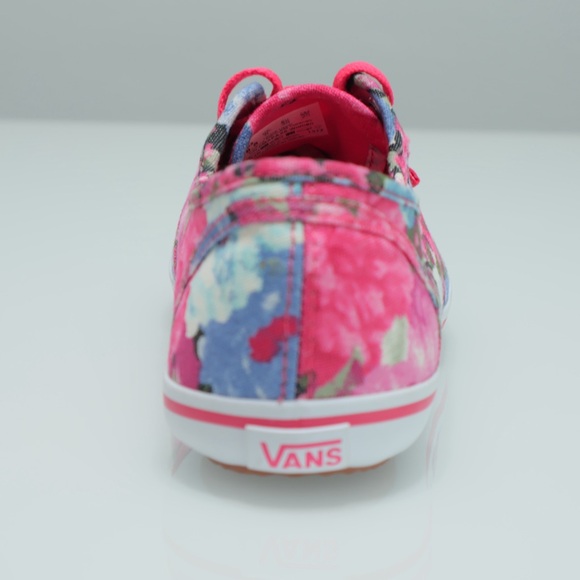 Vans Women's Floral Sneakers - Pink and Blue NWOT - Picture 12 of 16